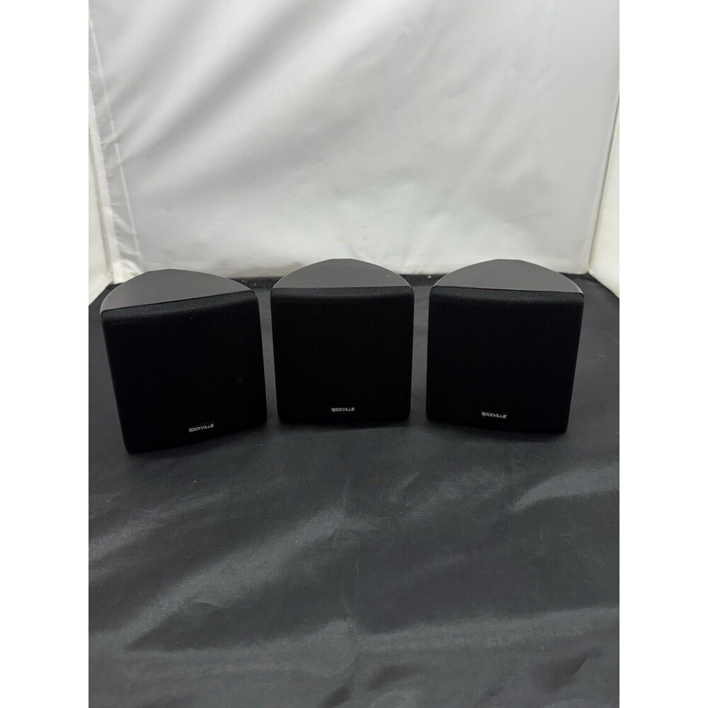 Rockville Cube 70V Commercial Wall Ceiling Mount Speakers Set Of 3 Untested